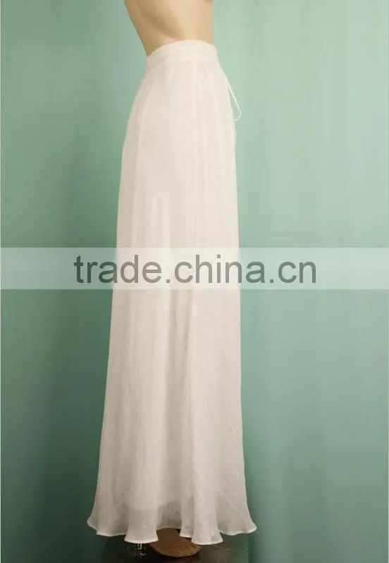 High quality spring western style long skirts western style plain ladies cotton long skirts HS150632379