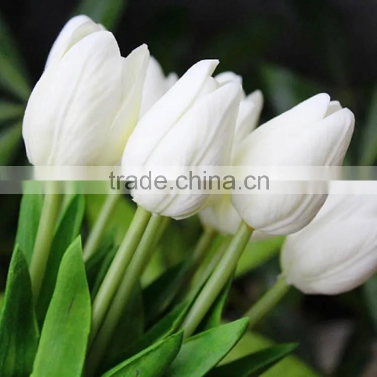 Cheap PU tulip artificial flower home decor