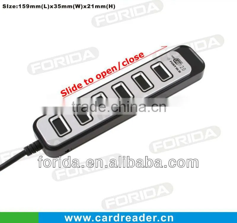 7 Ports HI-Speed USB2.0 HUB with USB cable,cheap electronic gadgets