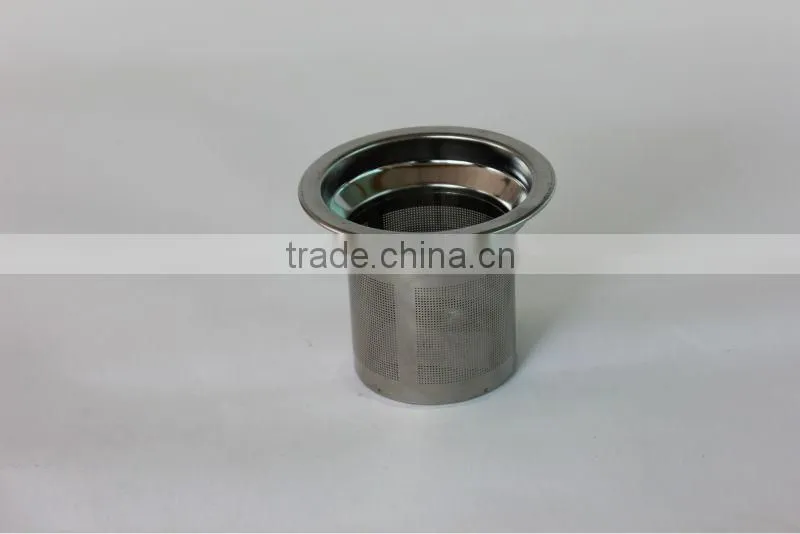 2014 hot sales stainless steel etched tea strainer with lid