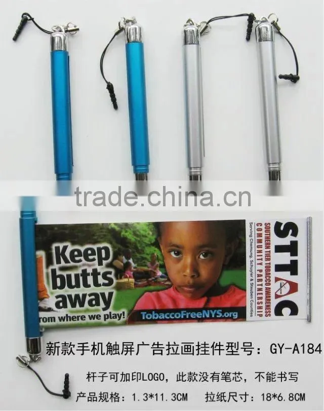 advertising high quality customized logo Cheap banner pen