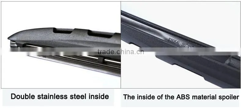 Multi-clip hybrid type car accessories windshield wiper blade with elasic steel backbone
