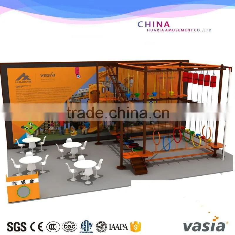 2016 hot selling climbing rope course indoor playground for fun