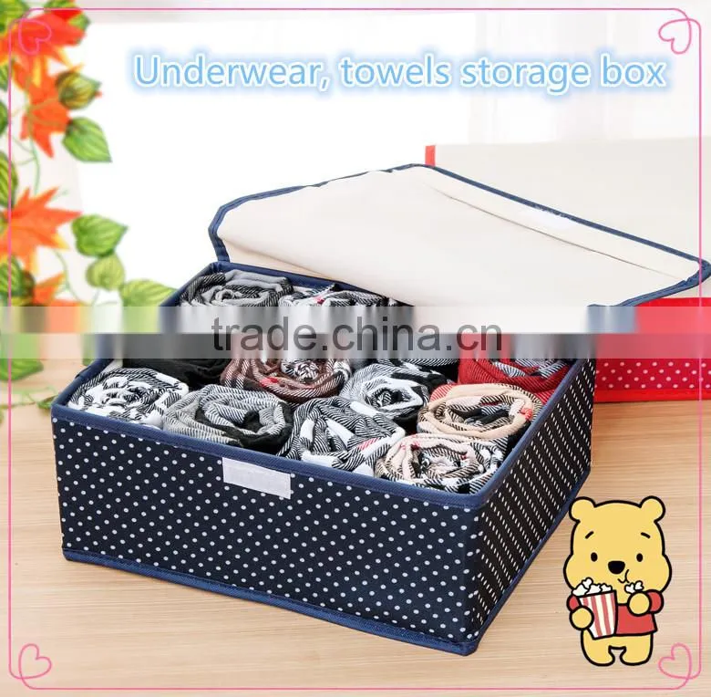 WBD-001:RODA Wholesale 600D Oxford cloth bra storage box,underwear storage box,sock box