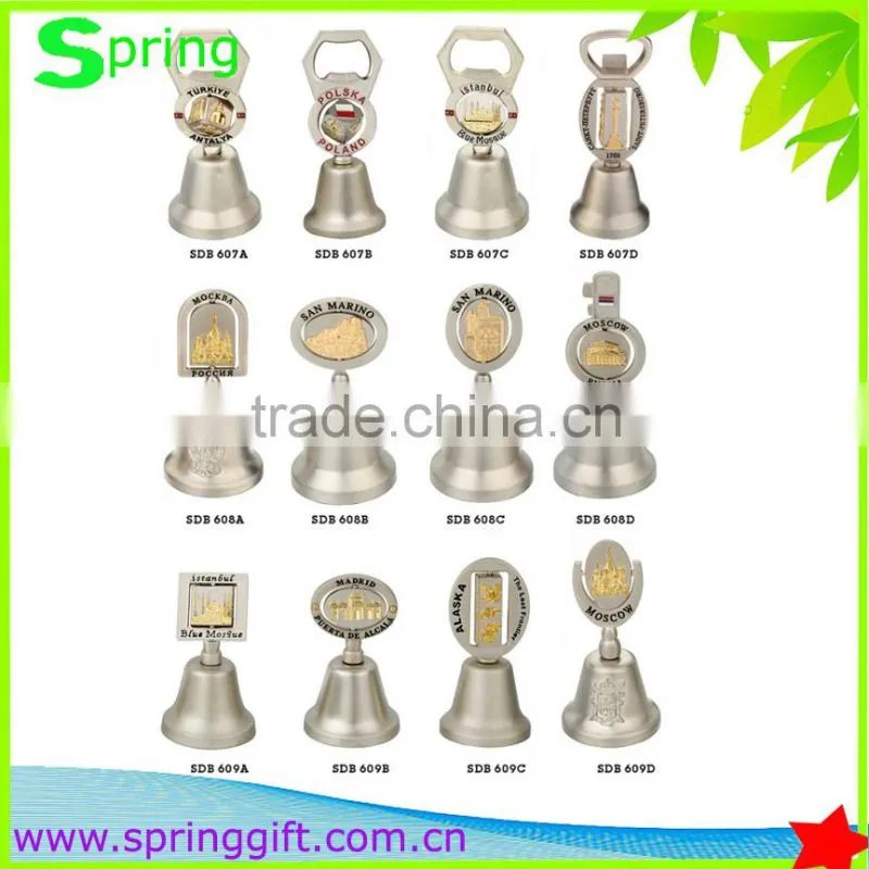 custom design metal souvenir dinner bell