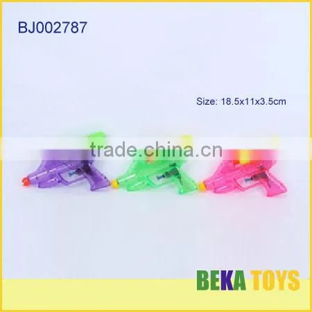 Colorful plastic water squirt gun with bottle
