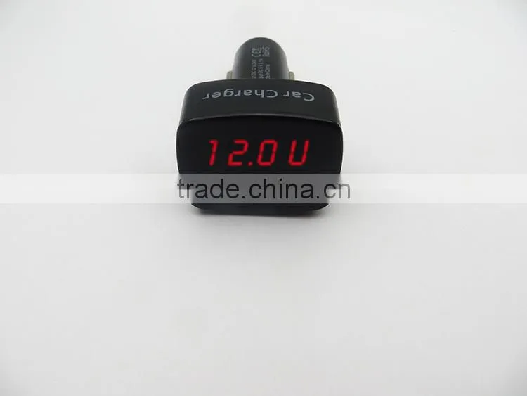 LED voltmeter for car lighter plug, 12V