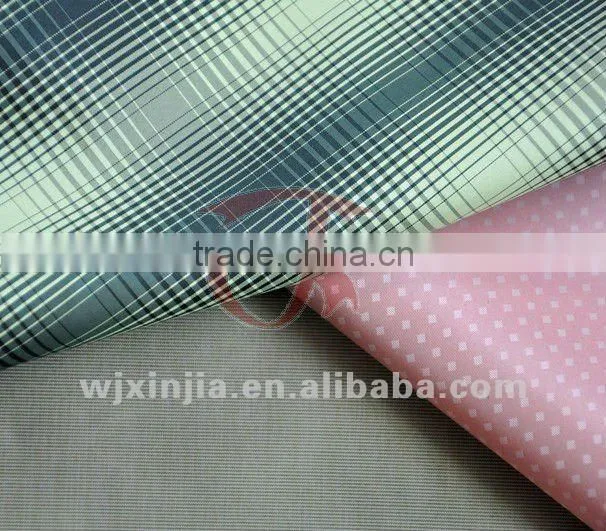 50D Cation Taffeta check and rip-stop poly taffeta