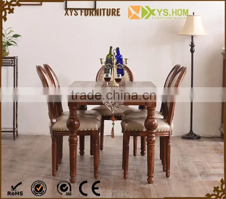 Top Quality Natural Wooden Dining Table Set