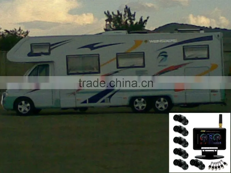 TRUCK TPMS: AVE Color LCD TPMS for TRUCK/BUS/CVs TPMS Sensor Tire Pressure Monitoring System