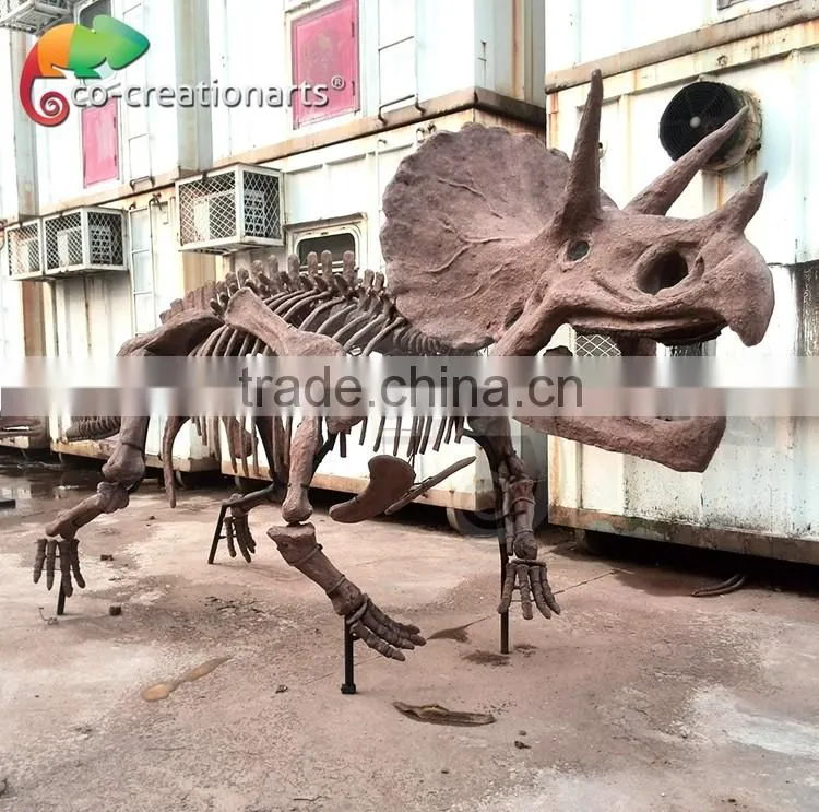 High simulation fiberglass skeleton model of dinosaur