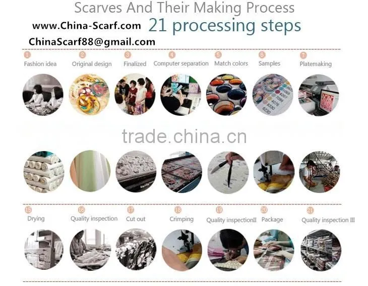Wholesale embroidered infinity scarf