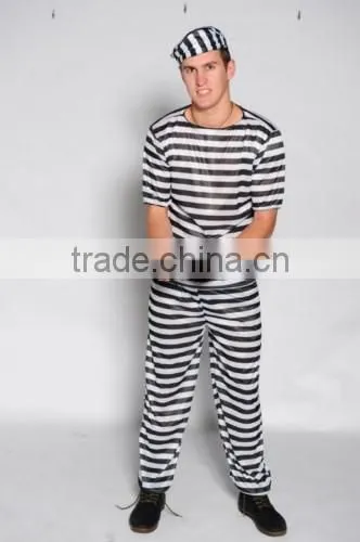 halloween festival sexy prisoner costume sex product prison uniforms for men