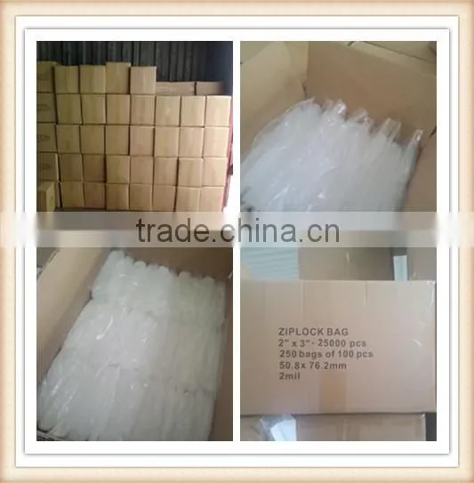 wholesale zlb-97 40X32mm Jewelry Ziplock Zipped Lock Reclosable Plastic Poly Clear Bags