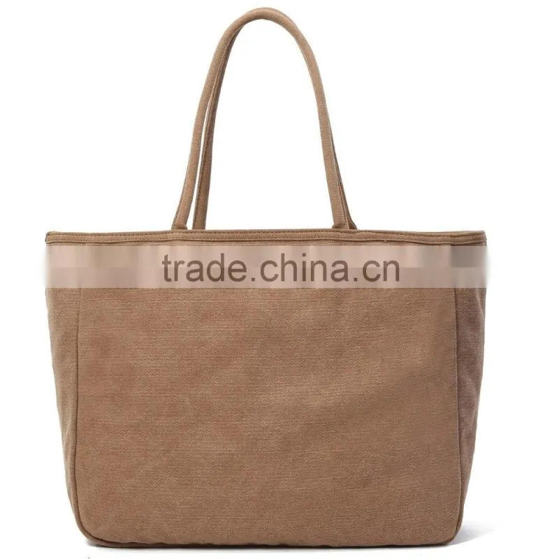Wholesale fashionable high quality cheap style heavy canvas tote bag GW769