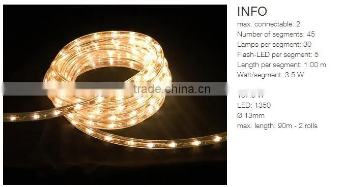 10mm color changing underwater led rope light wholesale