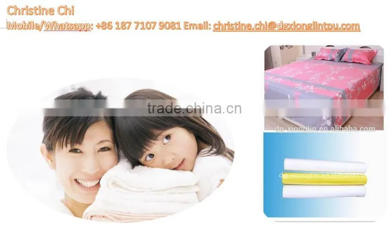 Low Breathable TPU film for lamination with fabric/mattress/towel/car cushion/tent