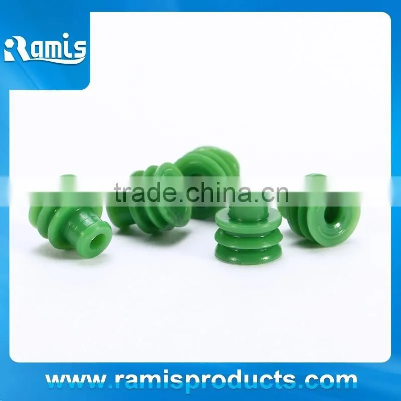 Green rubber plug