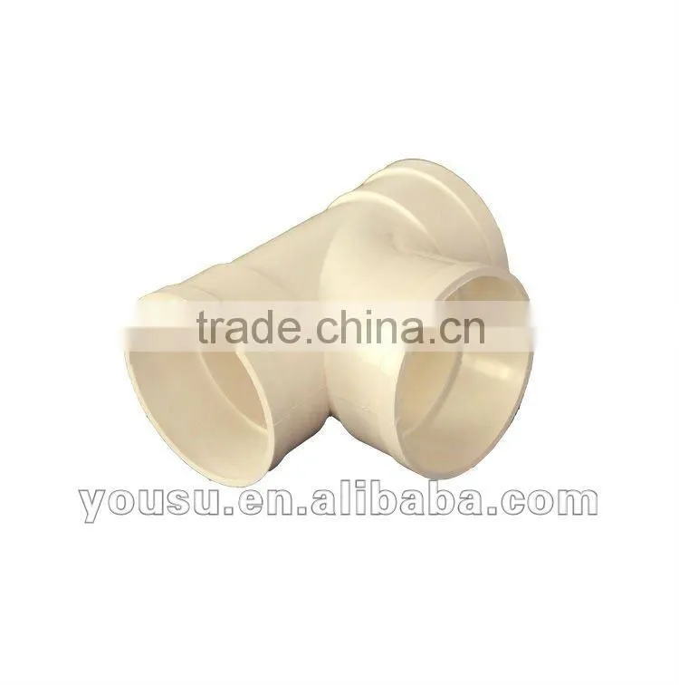 32mm double tee for pvc drain pipe fittings