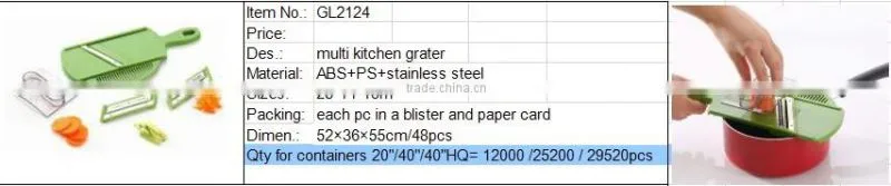 Hot selling plastic multi multi vegetable slicer