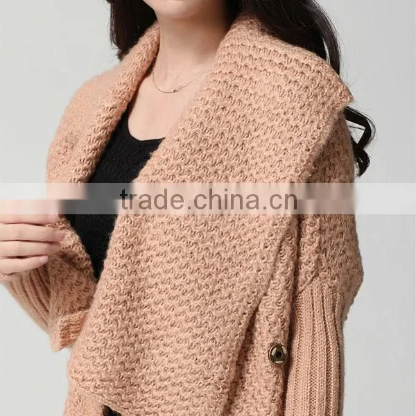 knitted sweater ladies long sleeve new design sweater