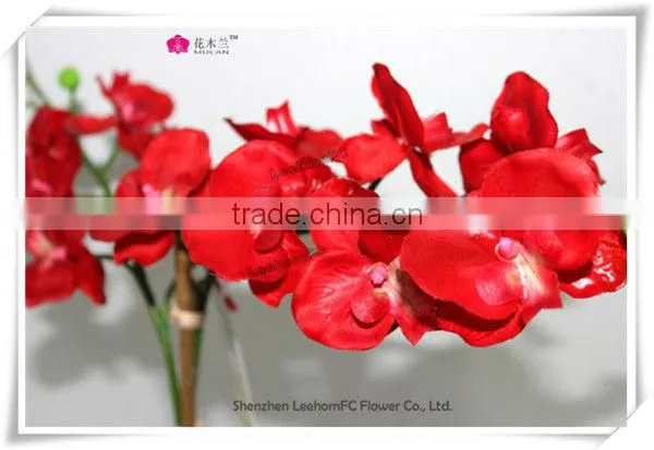 Cream Real Touch Orchid Wholesale Decorative Cheap Silk Flowers