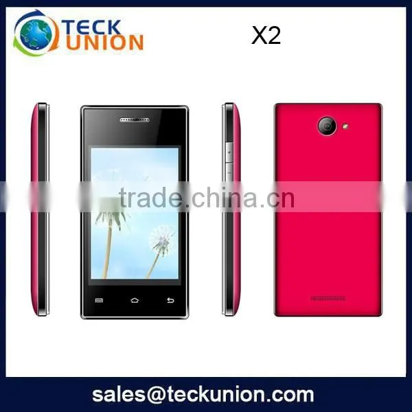 X2 3.5inch quad band mobile phone single camera support wifi cellphone