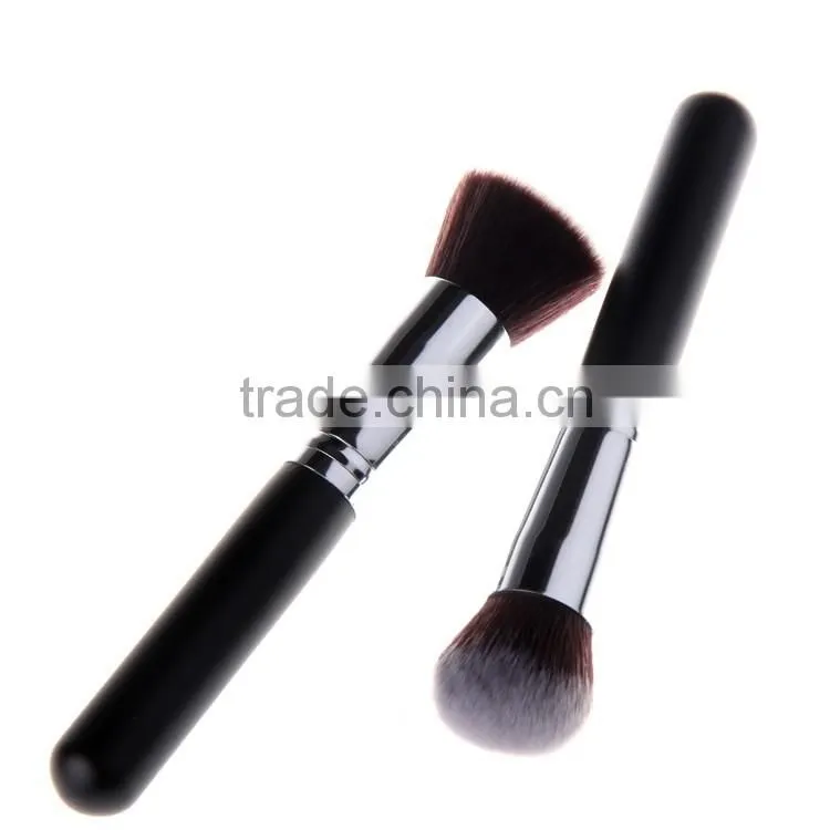 10 pcs silver Black Synthetic Kabuki Makeup Brush Set Cosmetics Foundation blending blush makeup tool