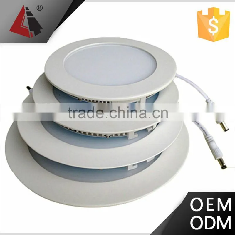Hot sale ultrathin flat recessed round LED panel light LED round light
