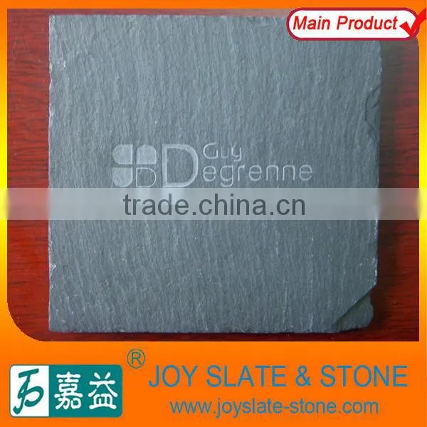 Rectangle slate coasters with drink holder cup mat