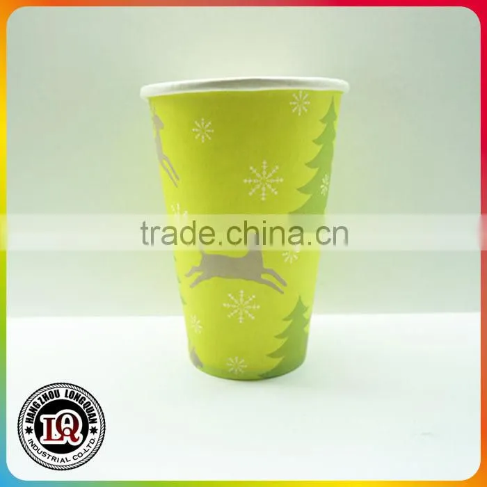 Single Wall Snowflake Paper Cup