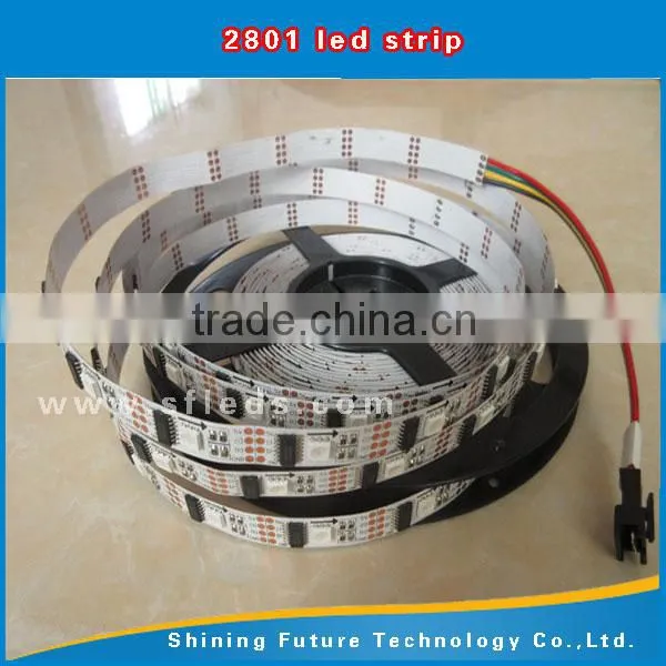 Full color digital 24-Bit 5050 RGB LED Strip WS2801 32 Pixels 5V Black/White ws2811 ws2812b