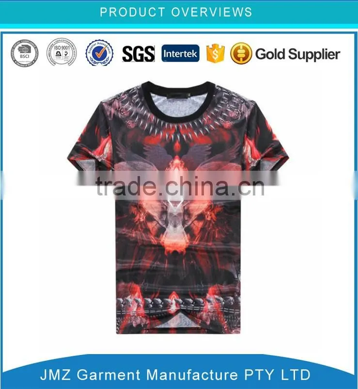 High Quality Men Clothes Custom Fashion Print T-shirt