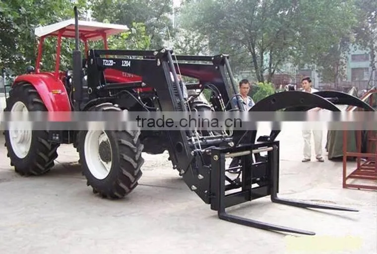 CE certificate Tractor front end loader with Log grab Timber grab for Europe sale