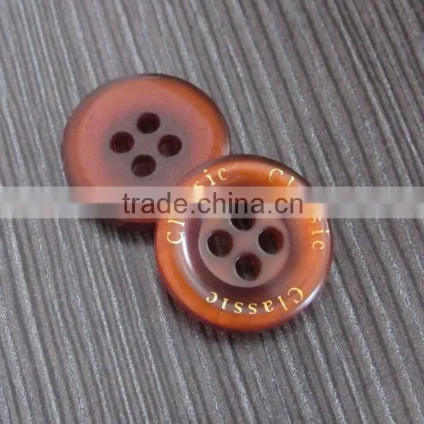 Lettered Shirt Button