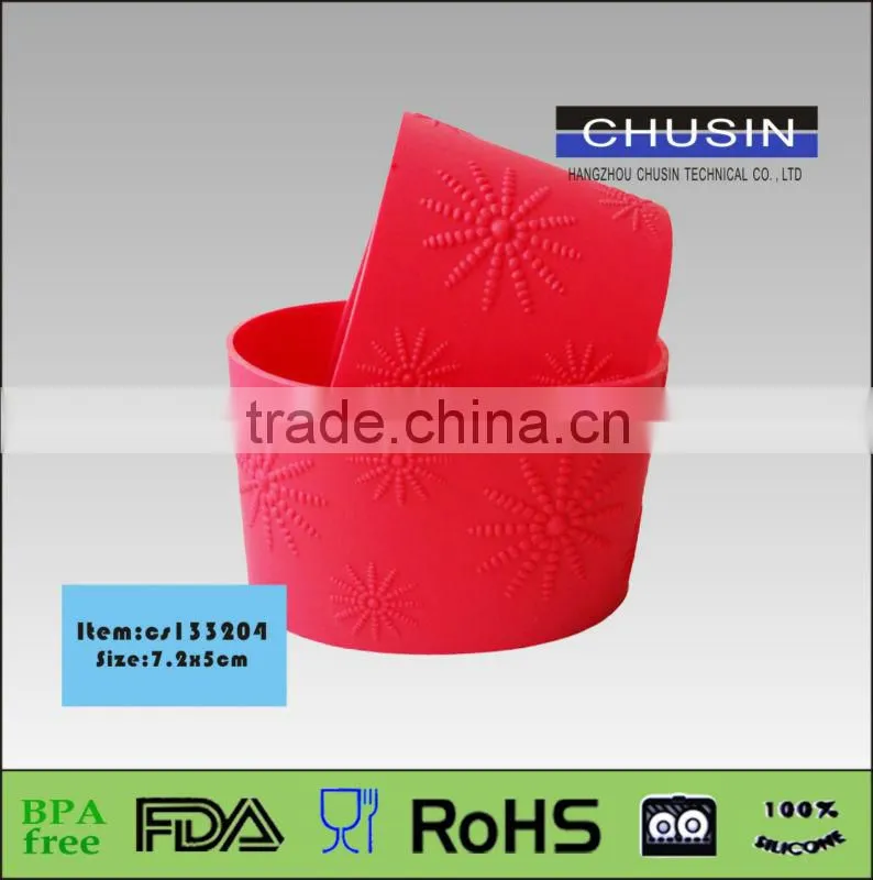 Silicone Sleeve For Cup Silicone cup sleeve