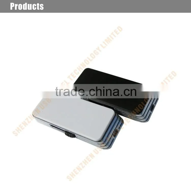White slide usb flash drive 2gb plastic usb memory disk bulk cheap