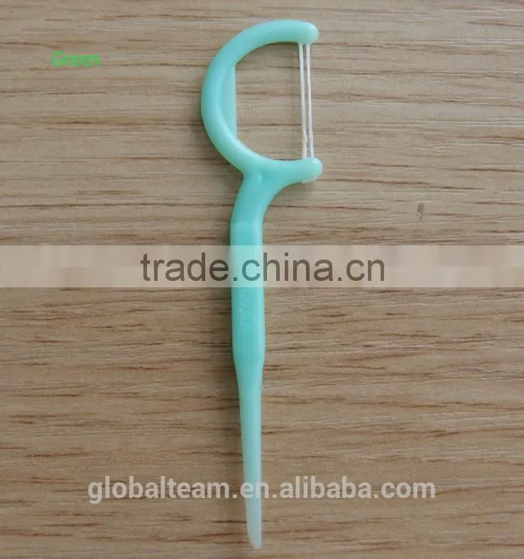 UHWMPE Dental Floss Pick with Two-Line 50 Picks
