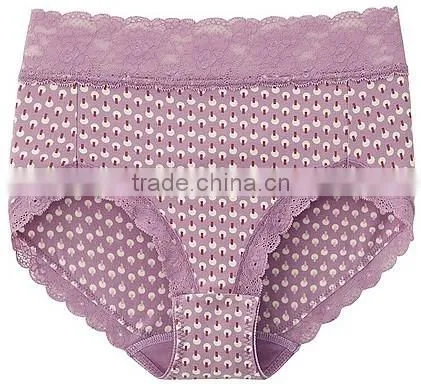 Ladies cotton soft high waist briefs