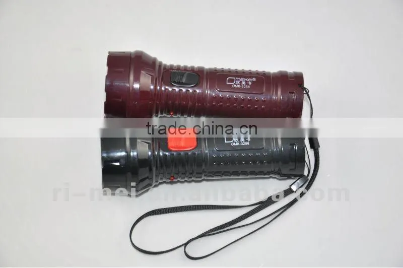Promotion 3256 LED flash light with rechargeable function