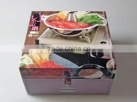 Japanese Traditional 18-8 Stainles Steel Shabu Shabu Boiling Pot