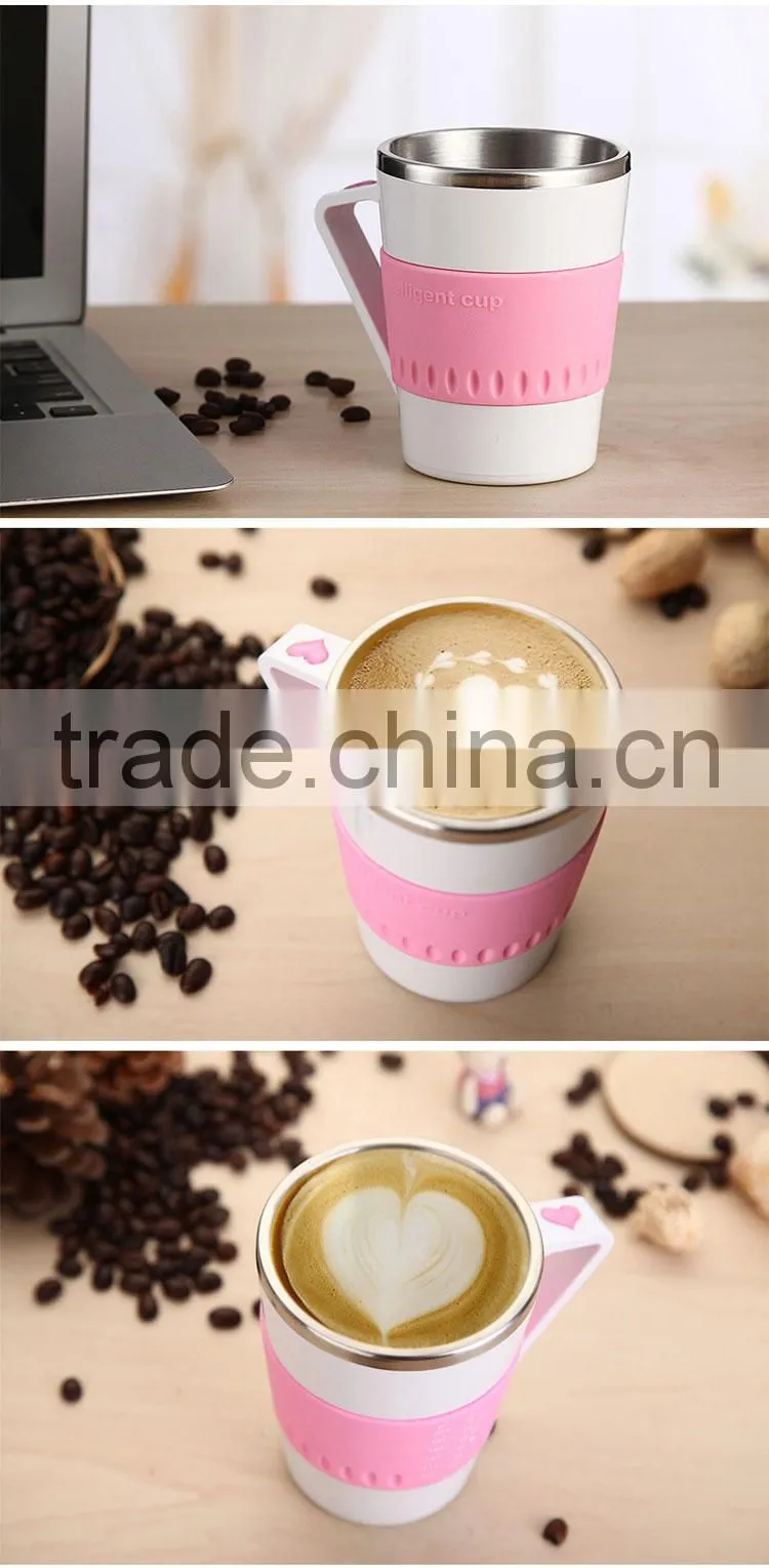 silicone coffee cups, car heating cup, smart car heating cup