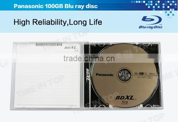 Panasonic 100GB Blu ray Double Layer Recordable Disc BD-RE XL Disc, Model:LM-BE100J