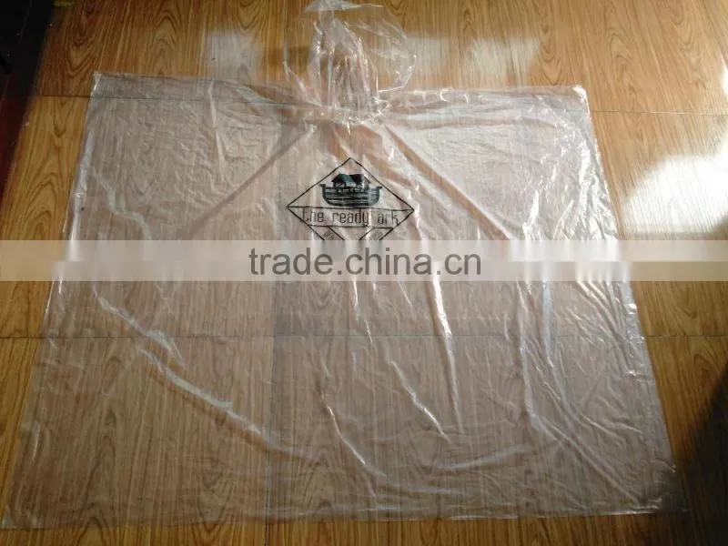 Pe poncho and raincoat with logo in very specail high quality