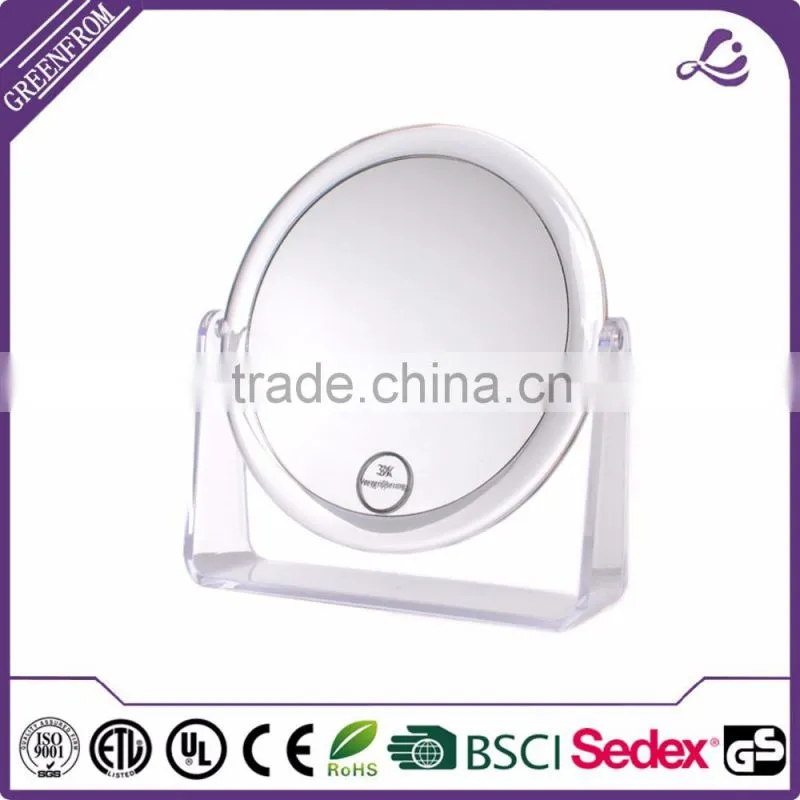 Round Shape Plastic Makeup Mirror