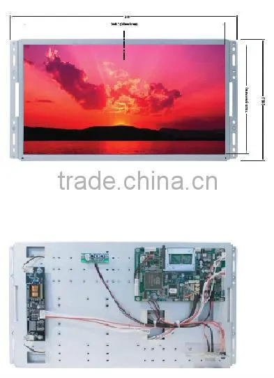 17 inch open frame digital LED wifi network signage AD monitor