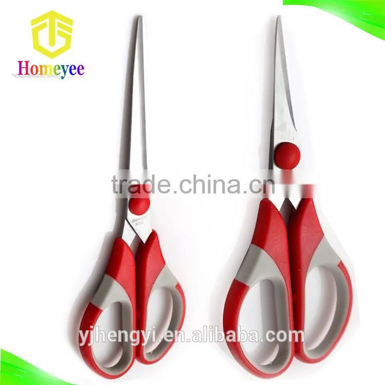 All purpose softgrip handle good quality straight scissors stainless steel