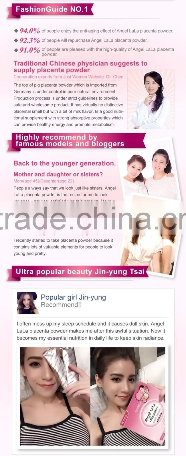 Angel Lala placenta extract powder