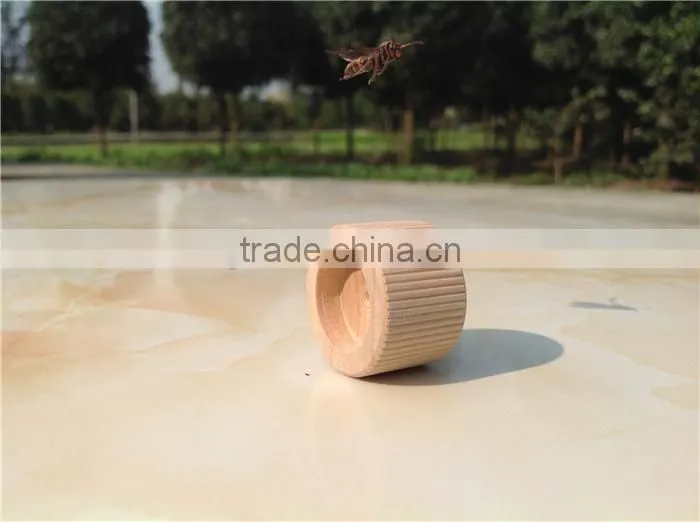 High quality striped small round wooden cap,custom stylish wooden bottle cap