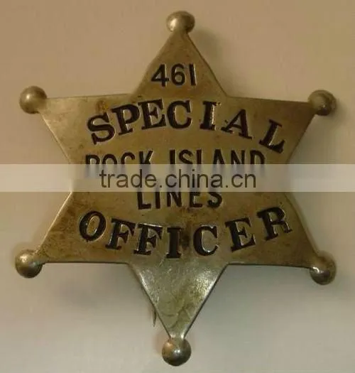 Personalized sabre pin badge
